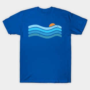 Sunset Ocean Waves T-Shirt